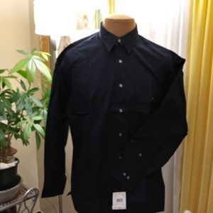 A Navy, men shirt with long sleeve